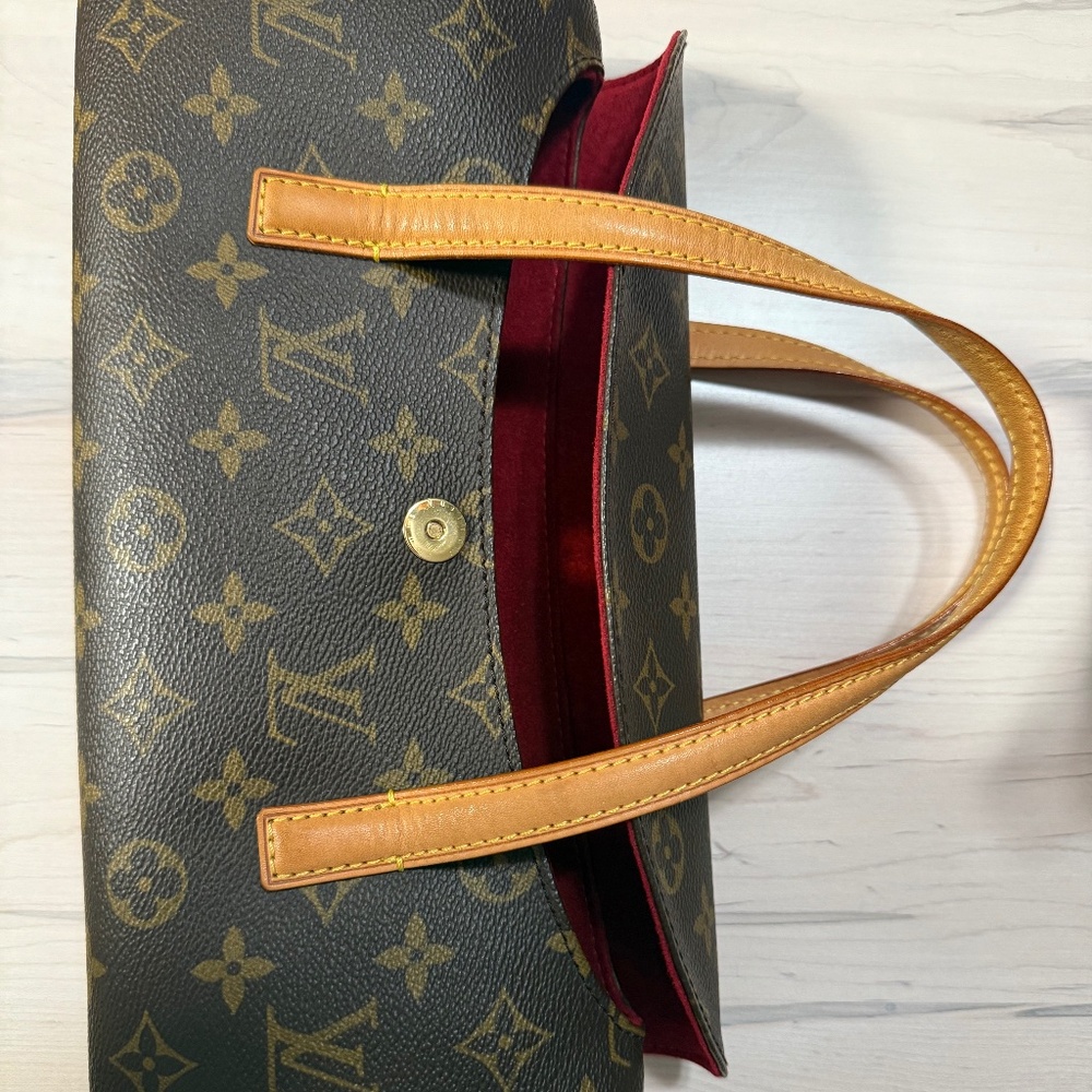 LOUIS VUITTON Monogram Sonatine Hand Bag Brown